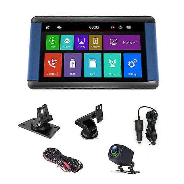 Wireless Multimedia Player For All Vehicles Plug Use Car Stereo With Apple Carplay/android Auto 7 Inch 1024*600 Toucreen