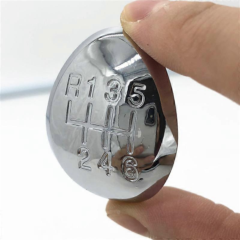 Chrome Car Styling Gear Stick Shift Knob Cap Emblem Badge Cover For Mazda 3 5 6 XEDOS CA Premacy 323 626 GE Premacy CP MPV LW-5 Speed