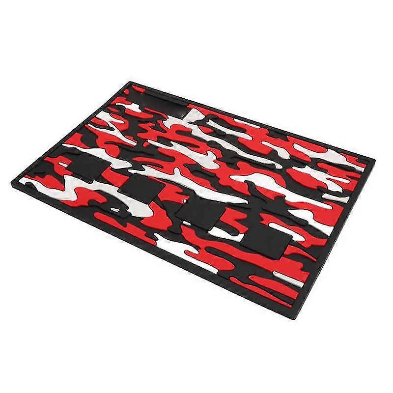 Salon tool countertop pad barber tool mat camouflage pattern prevent slip for scissor