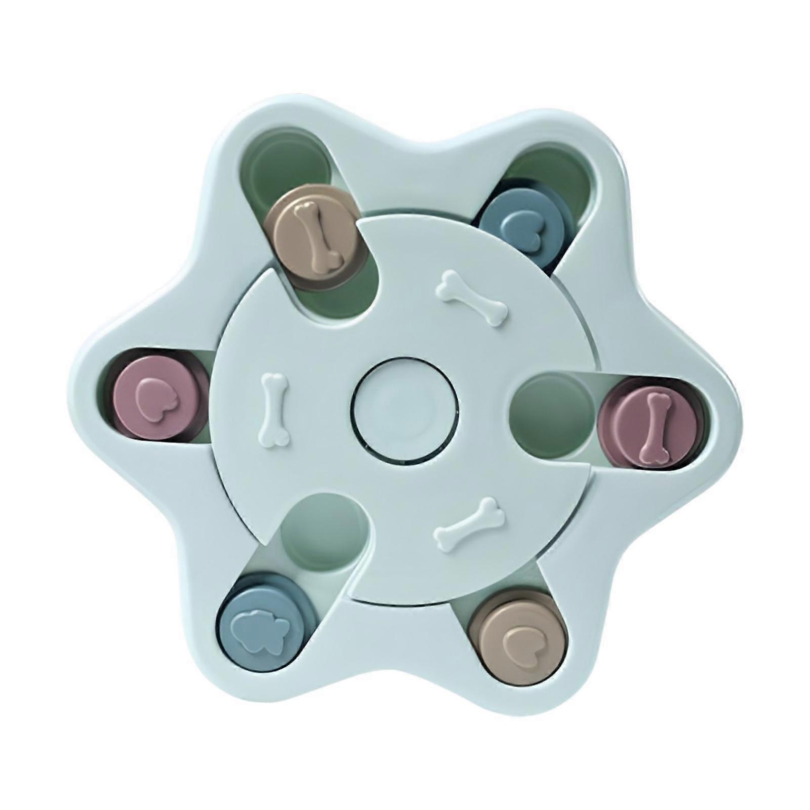 כלב צעצוע פאזל משחקים מנטליים חלוקת מזון לכלבים קטנים בינוניים גדולים חכמים כחולים