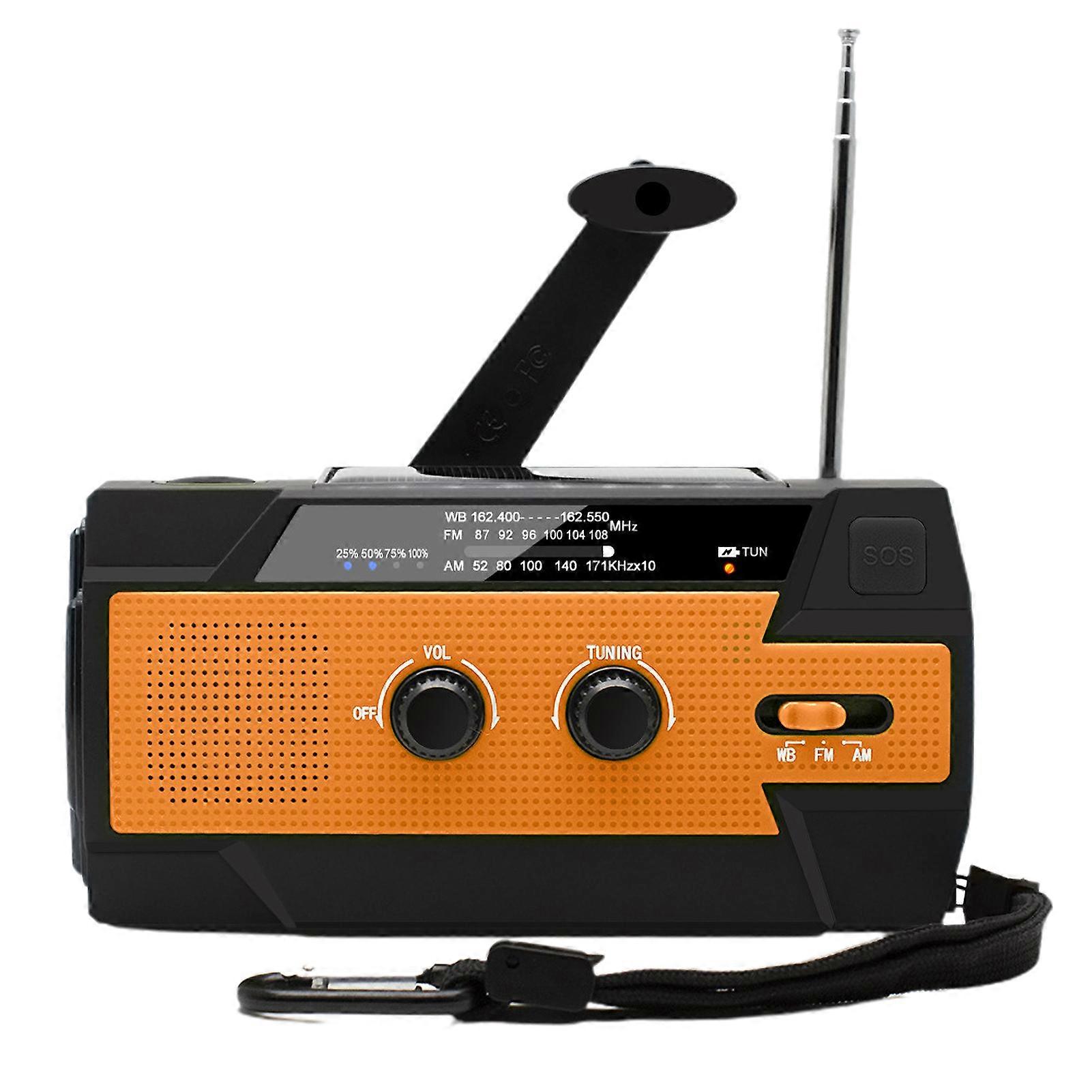 Emergency Solar Hand Crank Self Powered Radio Portable Survival Camping Radio