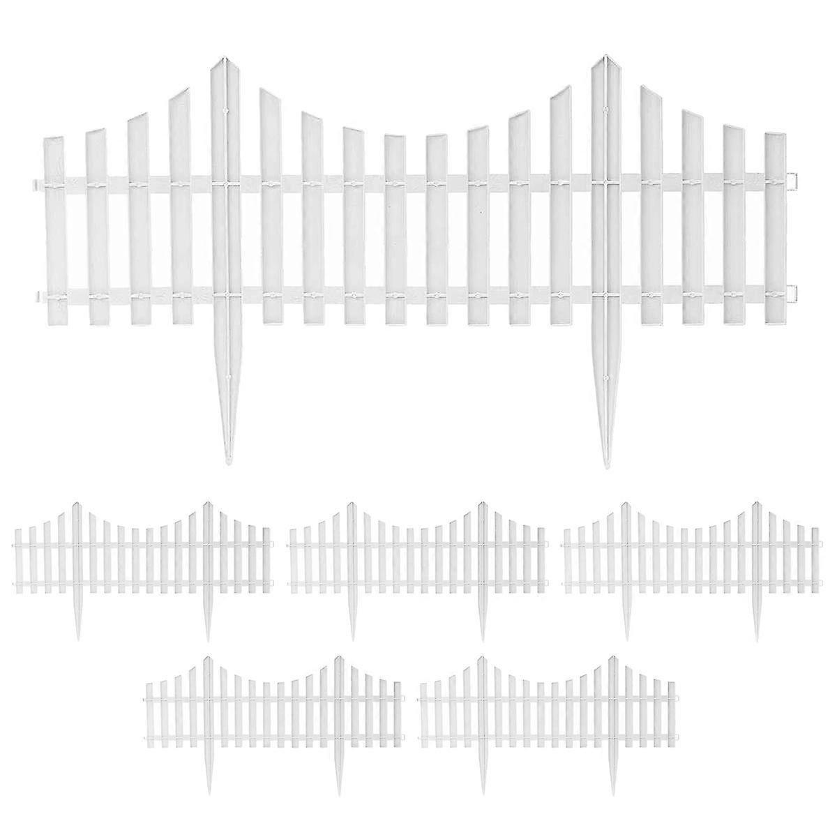 6Pcs Nádvorie Vnútorné alebo vonkajšie záhradné ploty Plastový plot Materská škola kvetina malý plot DIY plot dekorácie