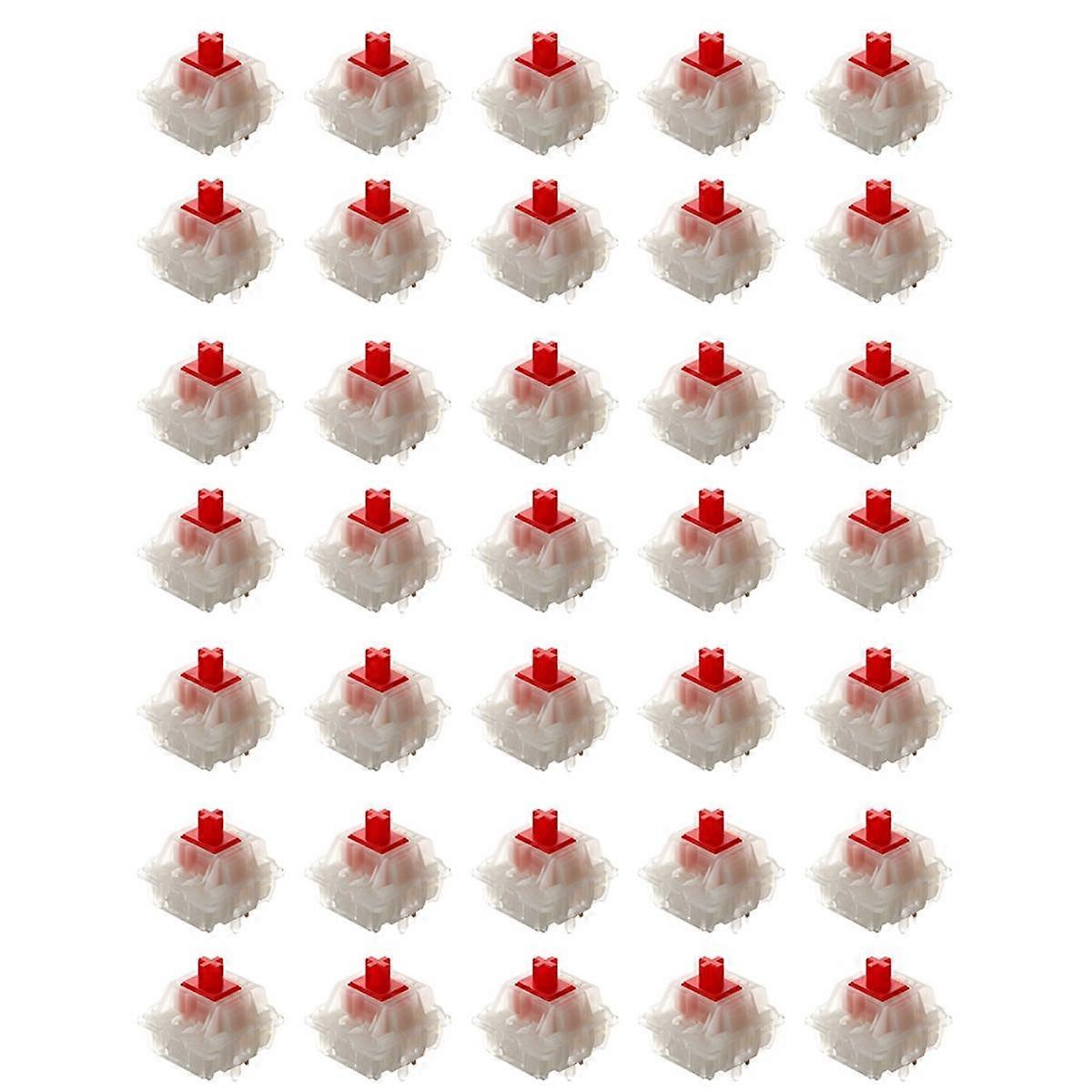 G Red Pro Switch 5Pin RGB Linear Tactile Switch for Mechanical Keyboard Pre Lubed,35 Pcs