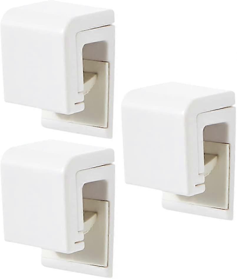 Wall- Mounted Toothpaste Clips Self Adhesive Toothpaste Holder Toothpaste Pasta Holder For Bathroom (3pcs, White)