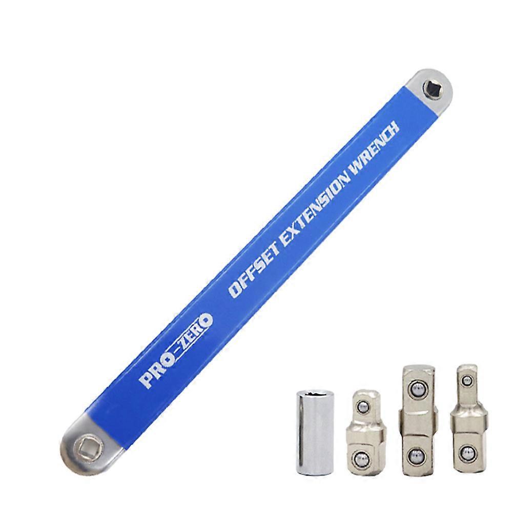 Spanner Extension Wrench Set Multi-functional Ratchet Extension Wrench W/Adapter