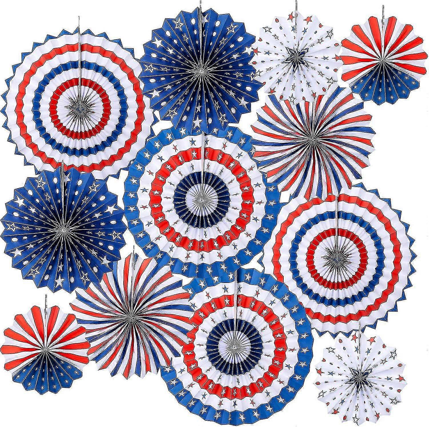 4th Of July Decorations - American Citizenship Party Decor(set Of 12)