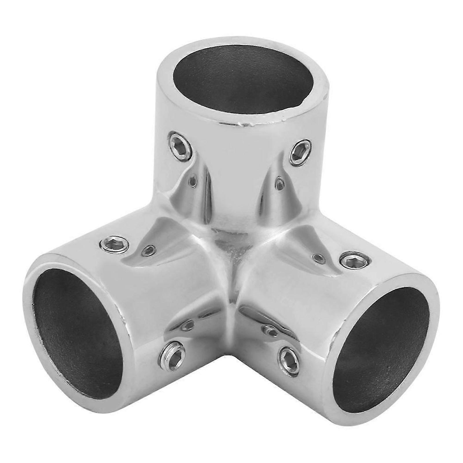 25mm Pipe Corner Standard Corrosion-resistant Stainless Steel Practical 3-way Tube Connector For Water Pipe