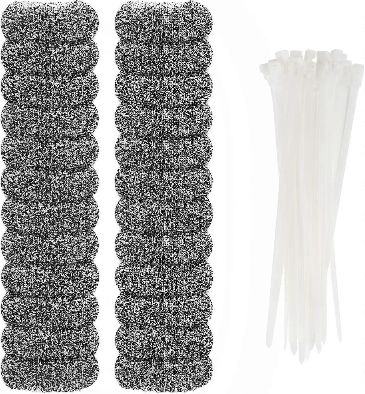 24 Pieces Lint Traps Stainless Steel (never Rust) Washing Machine Lint Snare Traps, Washer Hose Lint Traps