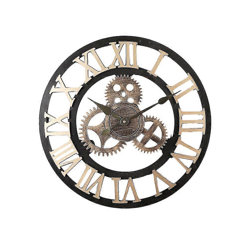 extra large roman numerals skeleton 50cm wall clock golden