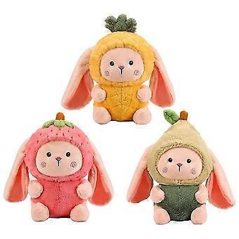 Fruit Bunny Doll Floppy Ear Rabbit Plushie Plush Soft Stuffed Animal Cute Bunnies Easter Pillow