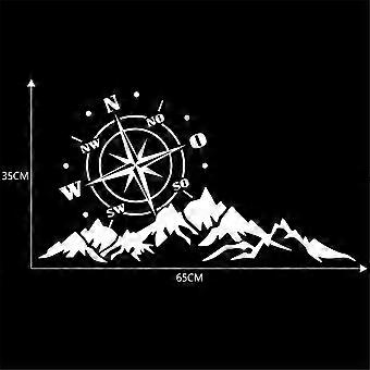 Mountain Compass Cover Applique Modified Fashion Compass Car Applique