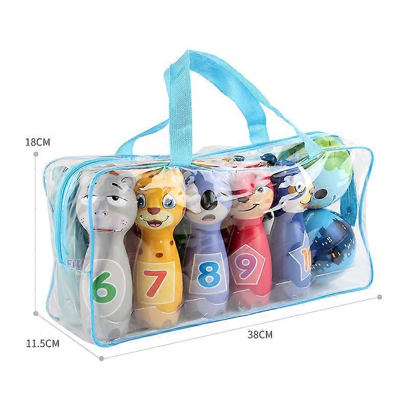 Children's Ball Set with 10 and 2 Balls Mini Bowling Set