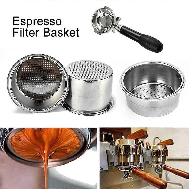 51mm Stainless Steel Coffee Machine Filter Cup Bowl for Delonghi EC5 EC7 EC9 KAESI