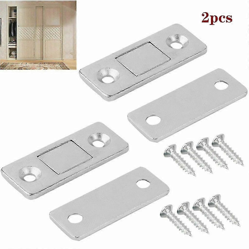 2x Extremely Strong Magnetic Catch Cabinet Door Drawer Furniture Magnet Lock
