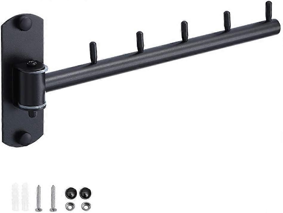 Stainless Steel with Swing Arm Support Bars Wall Mounted Hanger