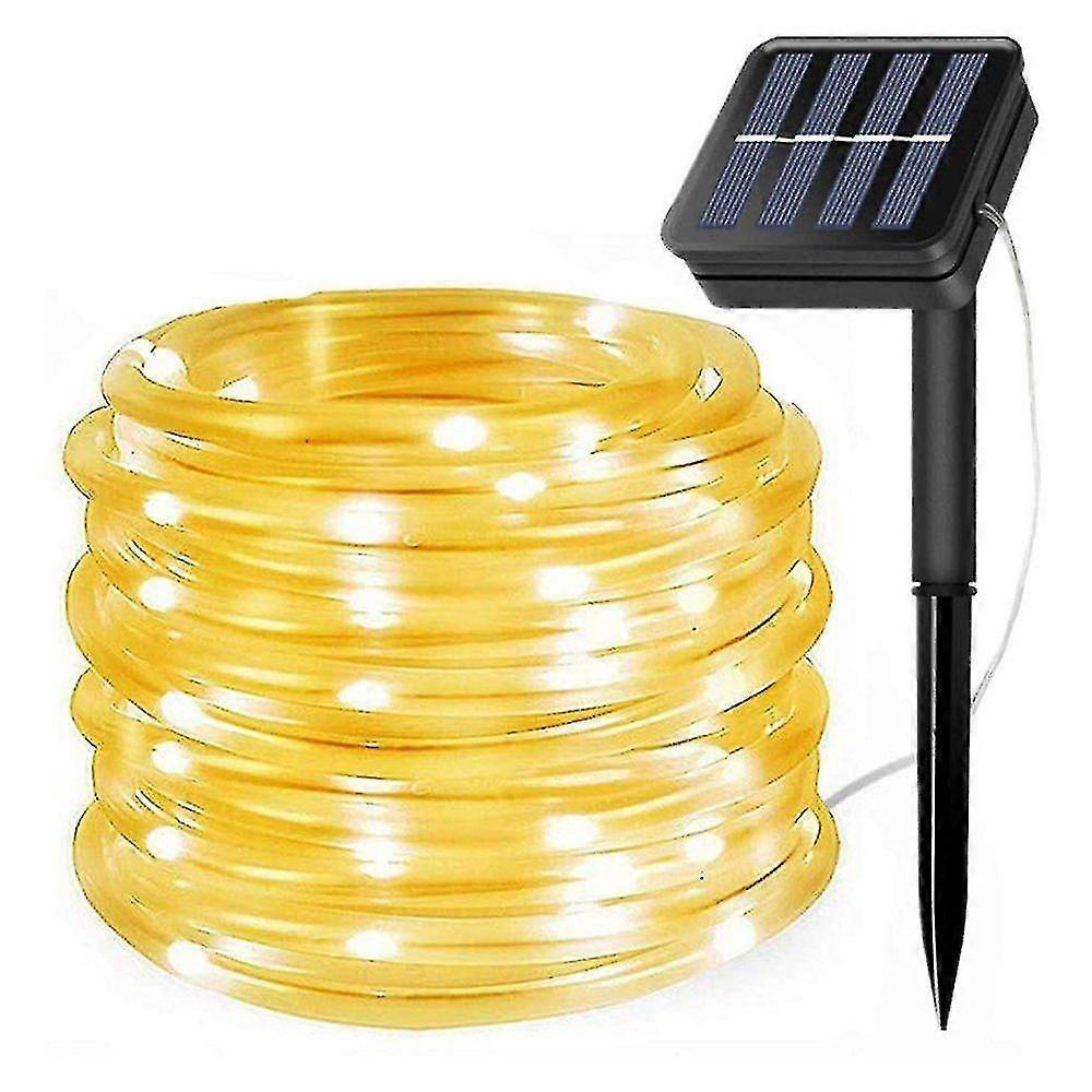 أضواء خرافية LED مقاومة للماء أضواء خرافية للطاقة الشمسية في الهواء الطلق أزياء شمسية ليد أضواء خرافية (أبيض دافئ)