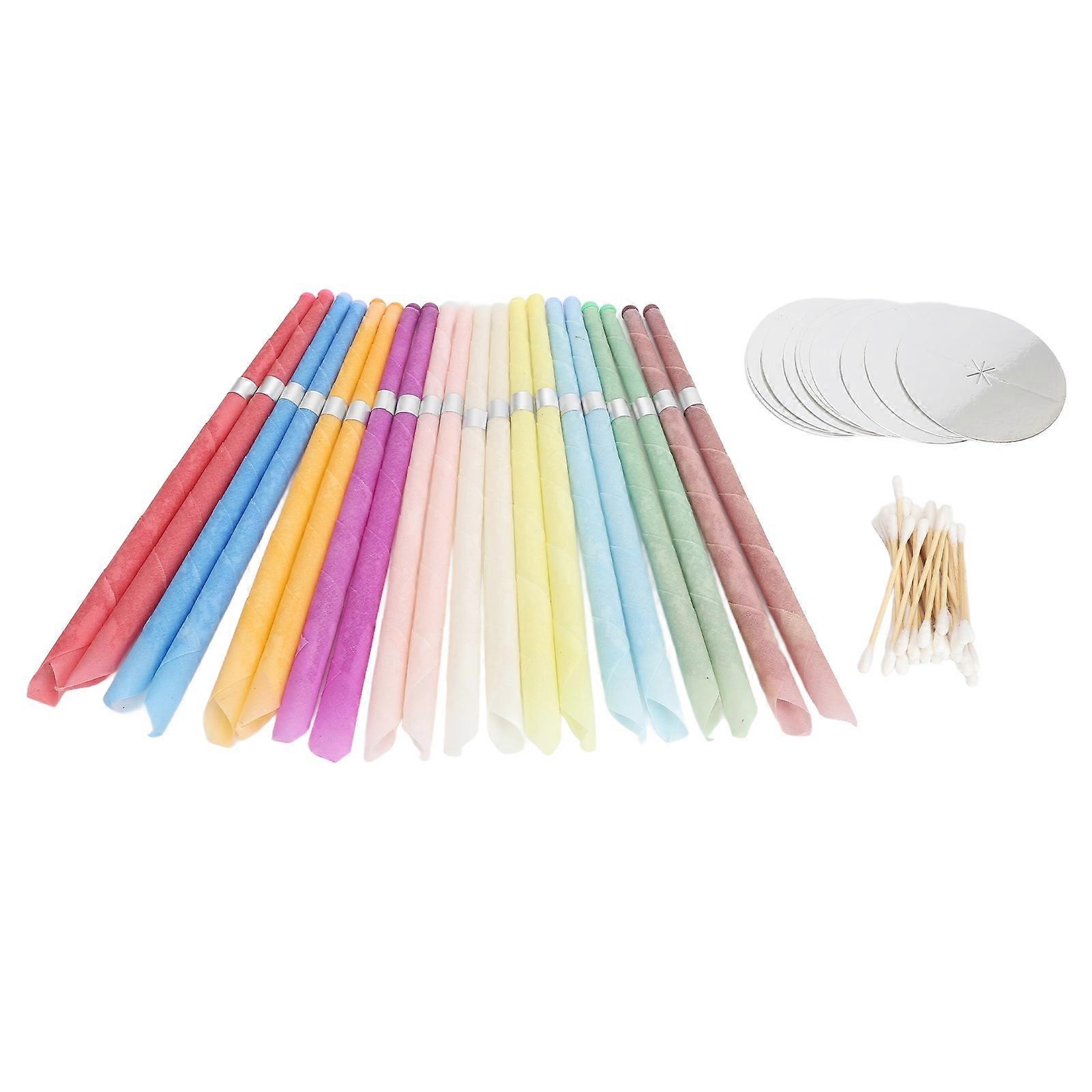 10 Set Ear Candle Reduce Headache Tinnitus Earwax Removal Candles Alleviate Nerve Assist Sleep Ear Candling Tool