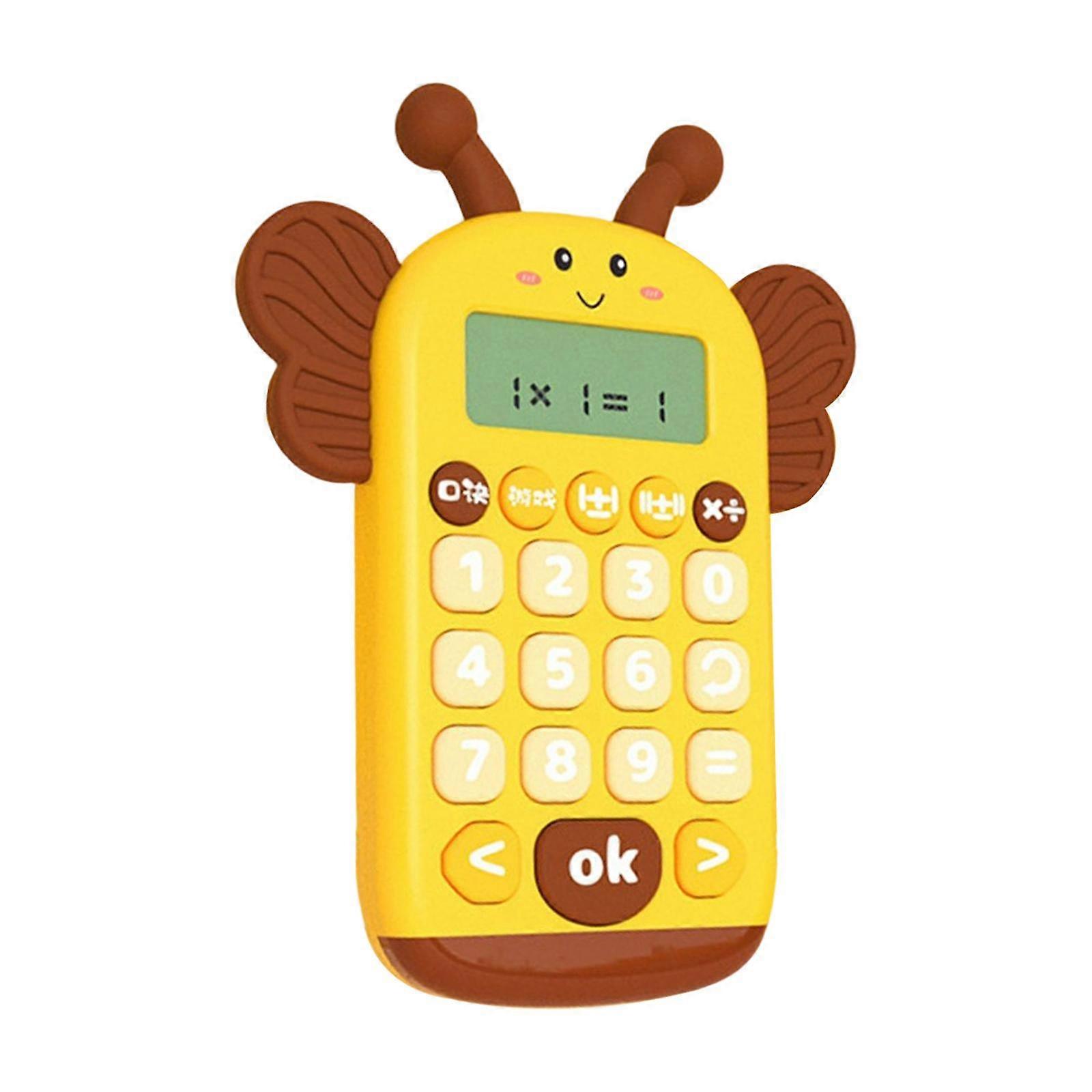 Electronic Calculator Ealry Educational Toy for Classroom Yellow