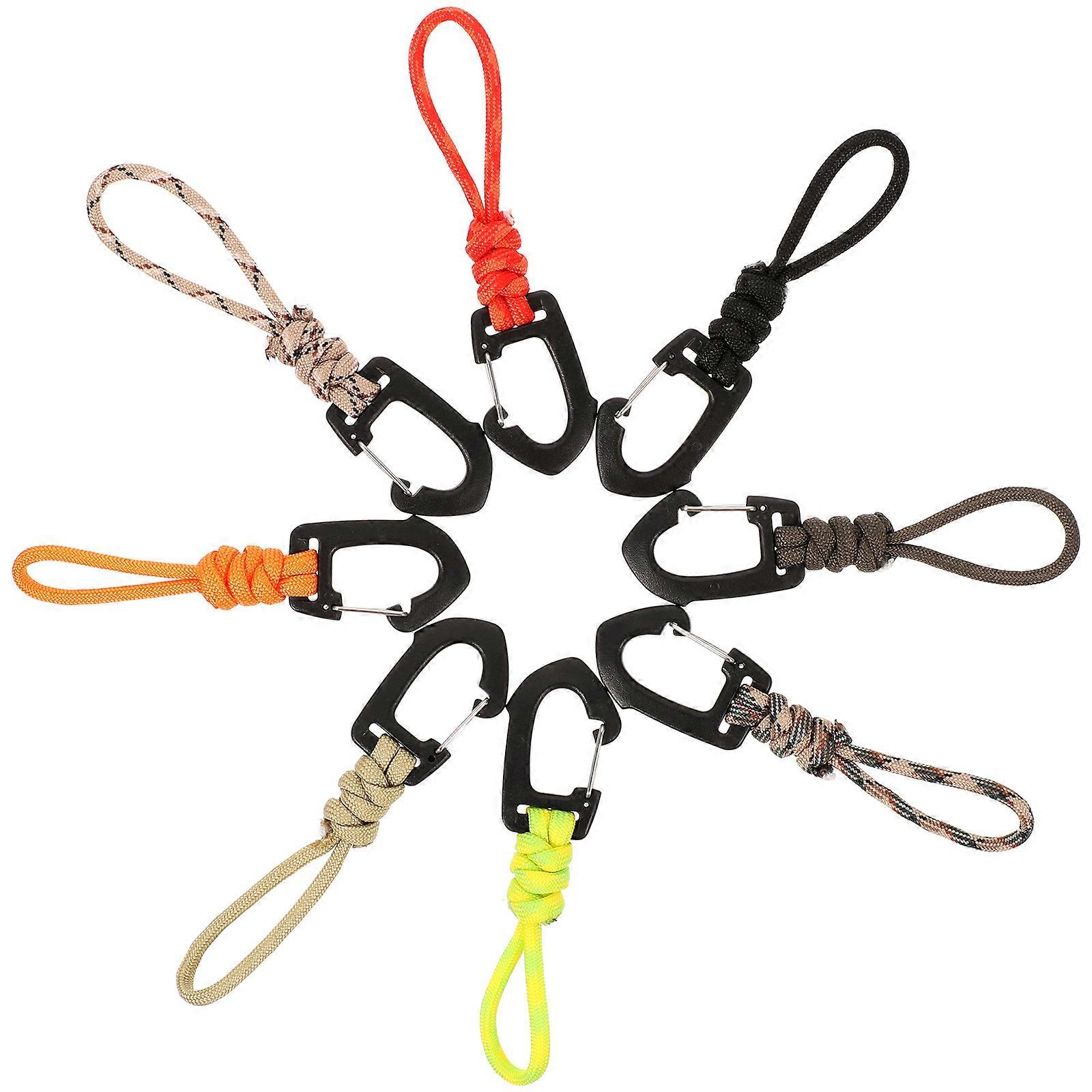 8pcs Camping Strap Hook Multifunctional Keychain Lanyard Hook Convenient Lanyard Holder