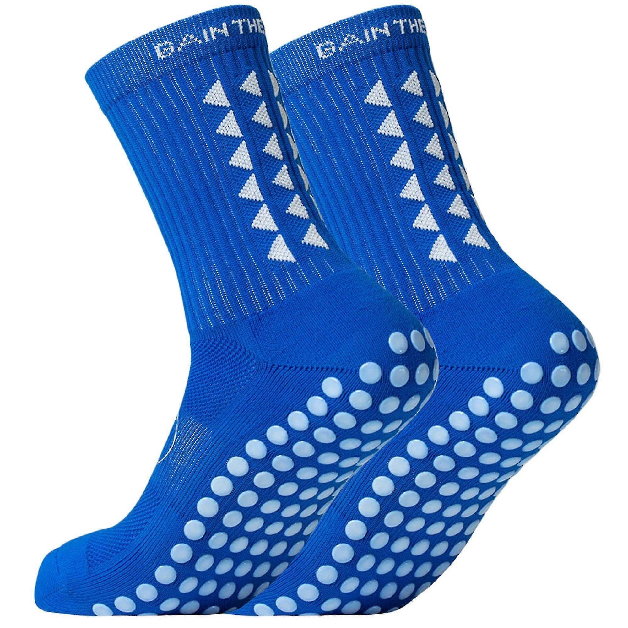 A Pair Anti Slip Soccer Socks For Athletic Running Socks Non Slip Breathable