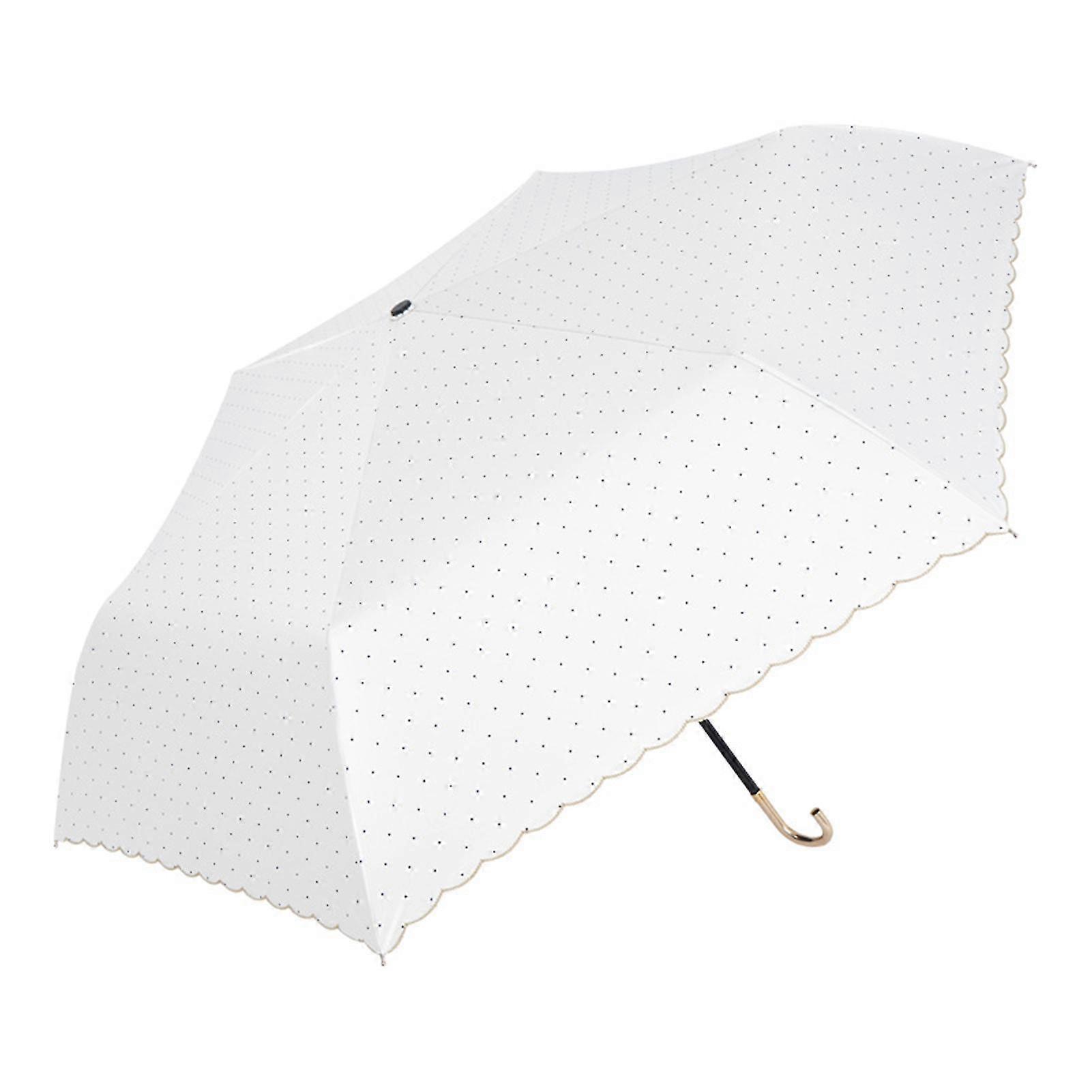 Bronzing Edge Sun And Rain Umbrella Ultra-light Folding Umbrella For Bad Weather Prepare Use