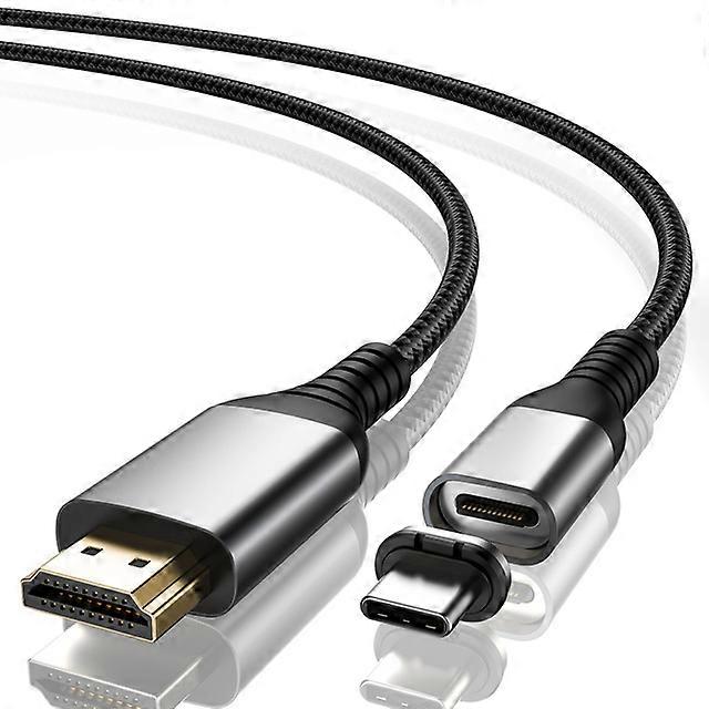 Magnetic USB C HDMI-Compatible 4K Type C to HDMI-Compatible Cable Converter Adapter for Huawei MacBook Pro Air ipad usb c Cable