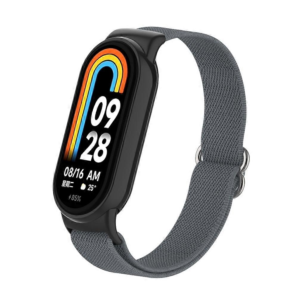 Plastic Plug Plain Nylon Strap For Xiaomi Smart Band 9 / 8