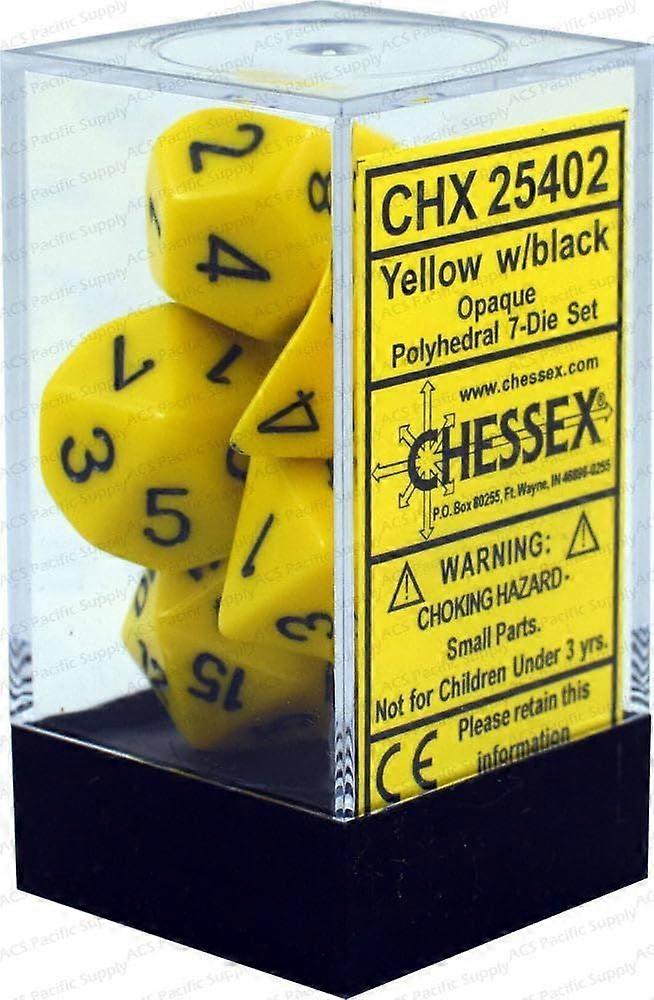 Opaque Poly 7 Set Yellow/Black