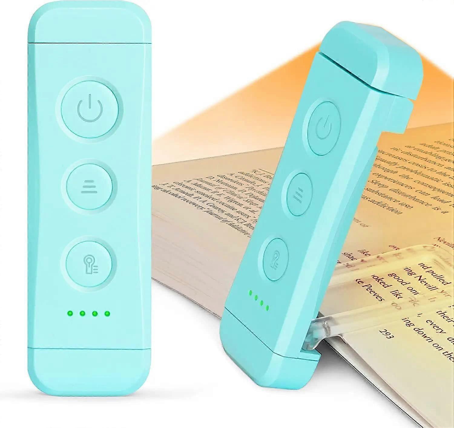 Reading Light Book LightEye Caring Reading Lights, 3 Colours & 5 Brightness Dimmable, Portable & Flexible, Long Lasting up to 80 hrs Blue