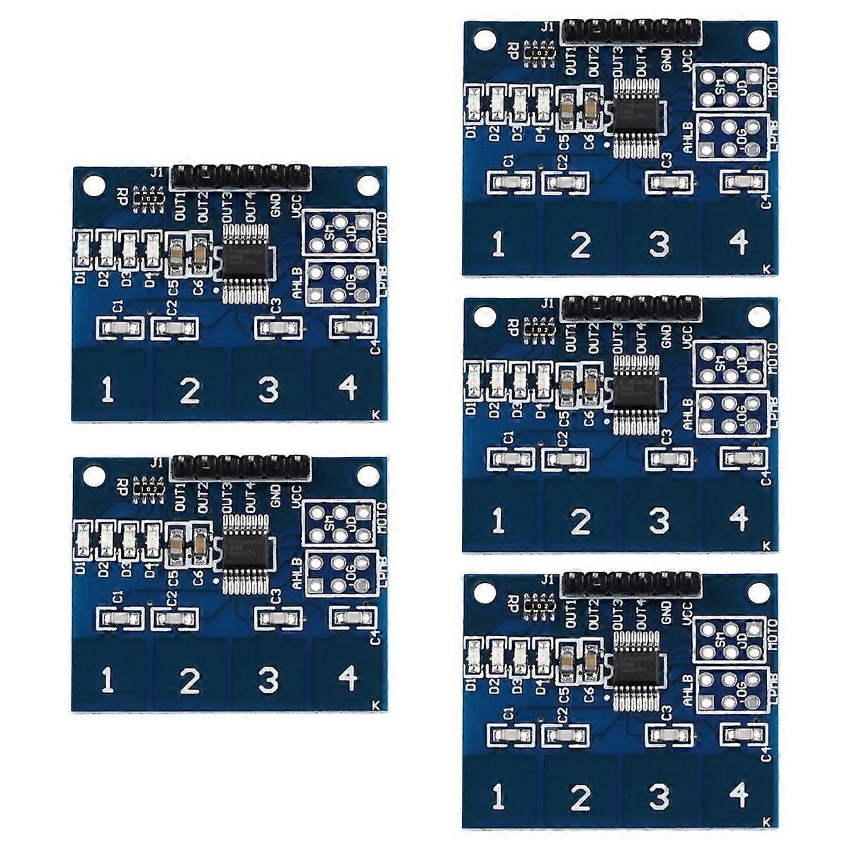 TTP224 Capacitive 4 Channels Touch Switch Module 4 Key Induction IC 2.4V to 5.5V Level State Indica