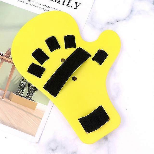 1pc Finger Splint Board Stroke Hand Fracture Fixation Support Brace For Tendinitis Sprain Arthritis Dislocation (Yellow Left Han