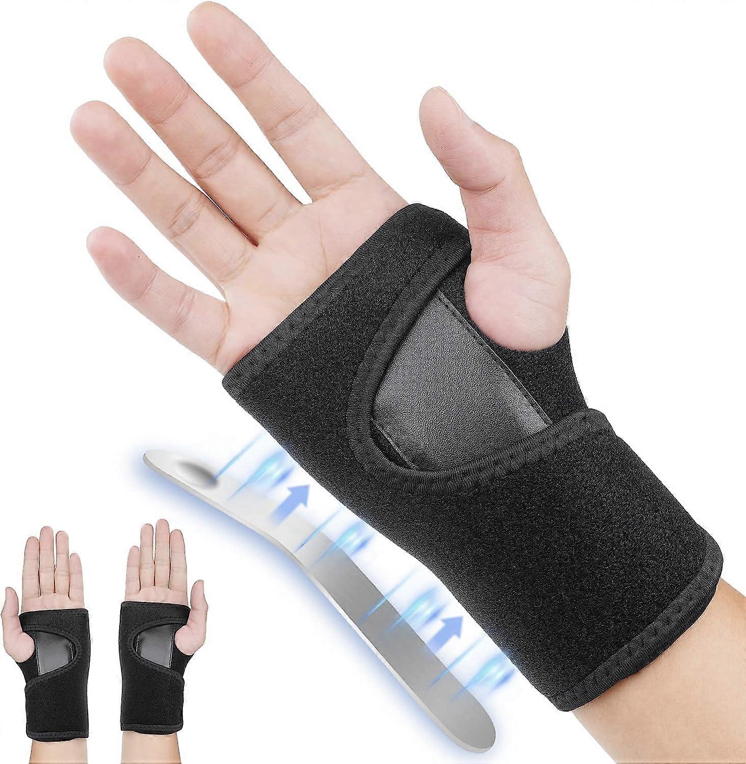 Wrist Splint, Carpal Tunnel, Tendinitis and Arthritis Cushion to Help with Carpal Tunnel and Relieve and Treat Wrist Pain (Right Hand)