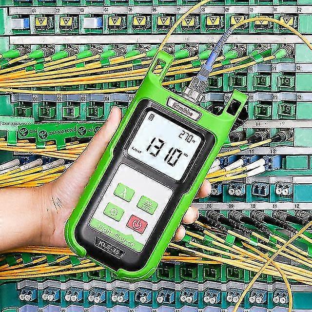 光ファイバパワーメータKomshine Kpm-35フィートファイバーケーブルテスターとシングルモードファイバー光光源Kls-35