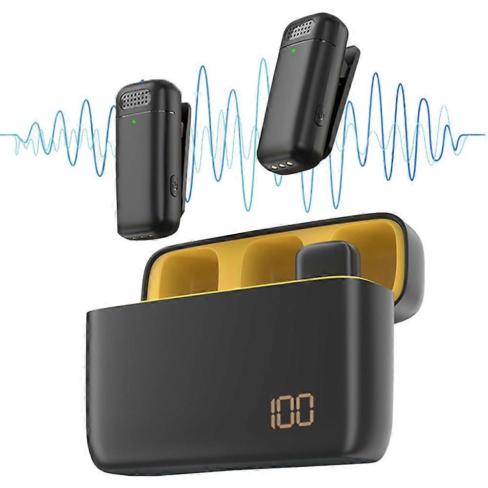 Wireless Lavalier Microphone For Iphone Ipad With Charging Case, Clip On Wireless Mic For Ipad -Recording Mic For Interview Video Podcast Vlog,Lightni