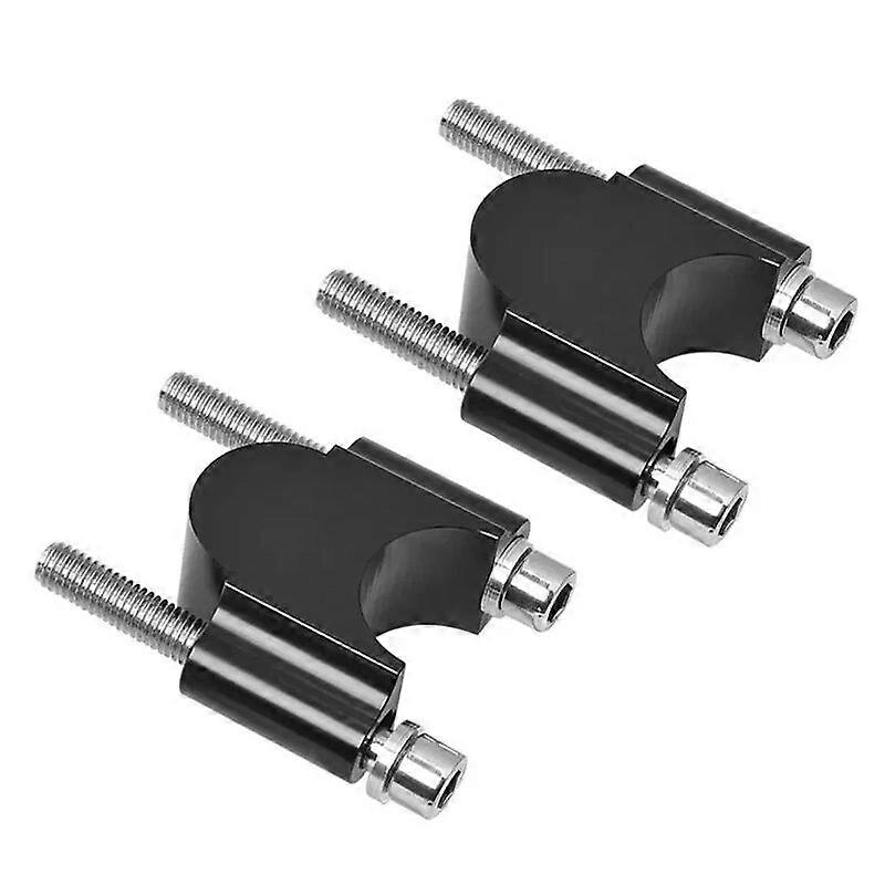 22mm Universal Motorcycle Handlebar Riser Mount Clamp Adapter Black