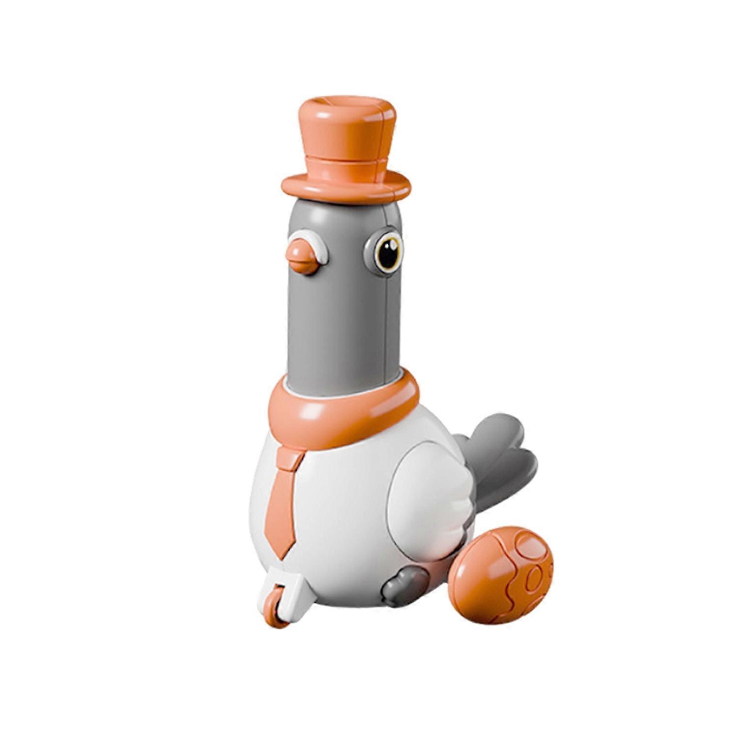 Press Hat Swing Pigeon Toy Interactive Walking Top Hat Tie Cartoon Pigeon Educational Bird Animal