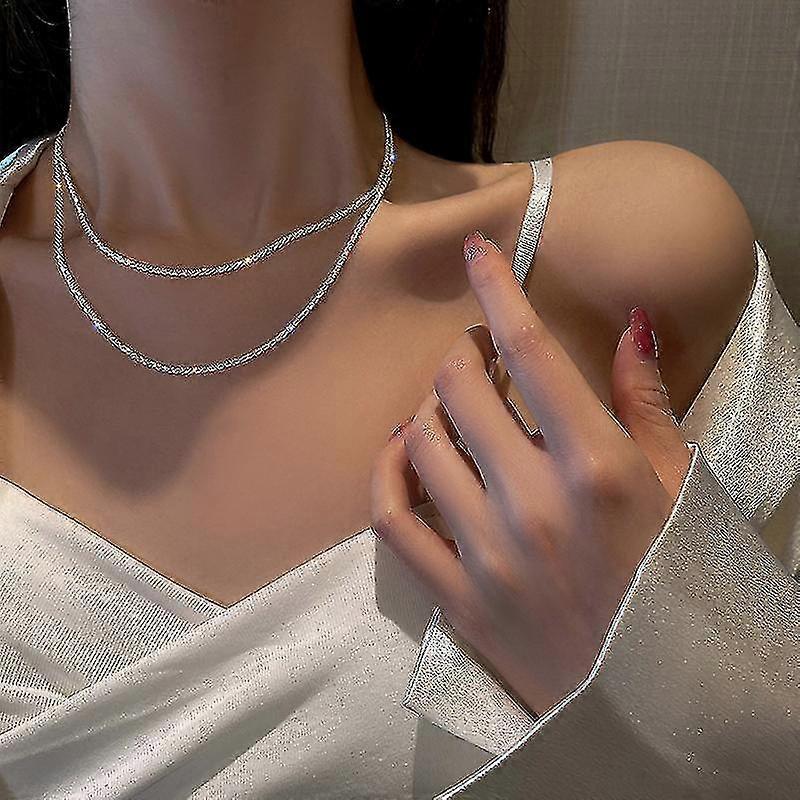 Cubic Zircon Choker Náhrdelník pro ženy Drahomínek tenisový náhrdelník Křišťálový řetěz