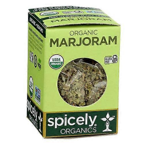 Spicely Organics Organic Marjoram Whole ,0.1 Oz (Case Of 6)