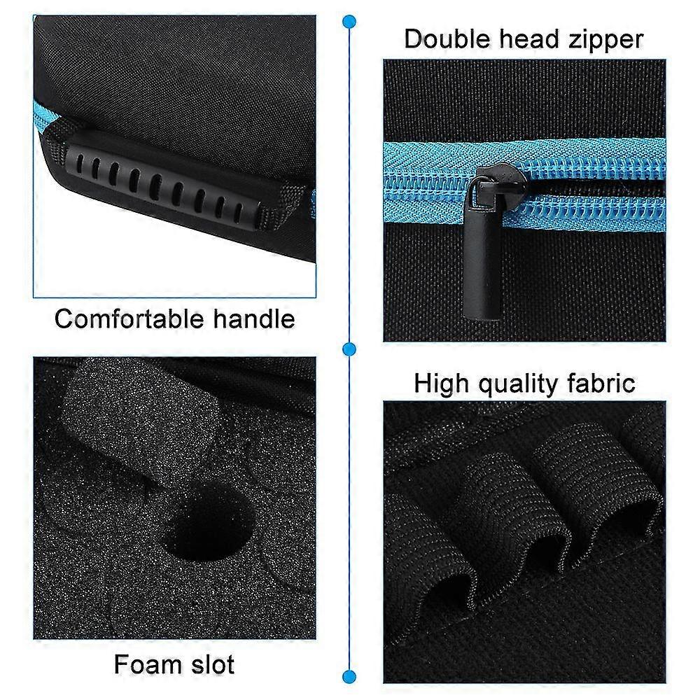 10ml Roller Bag Glasflaskor Håller eterisk oljelåda Aromaterapi Amber Lagring