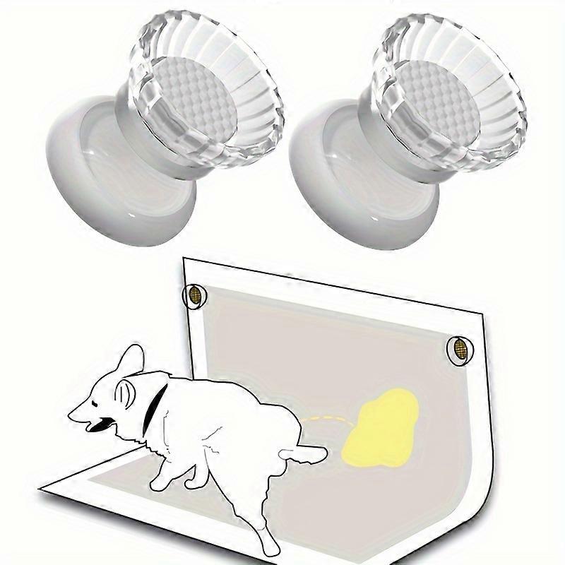 "Innovative" 2-Pack Magnetic Dog Pee Pad Holders - Easy Stick-On Pet Training Mats Clips For Small Animals
