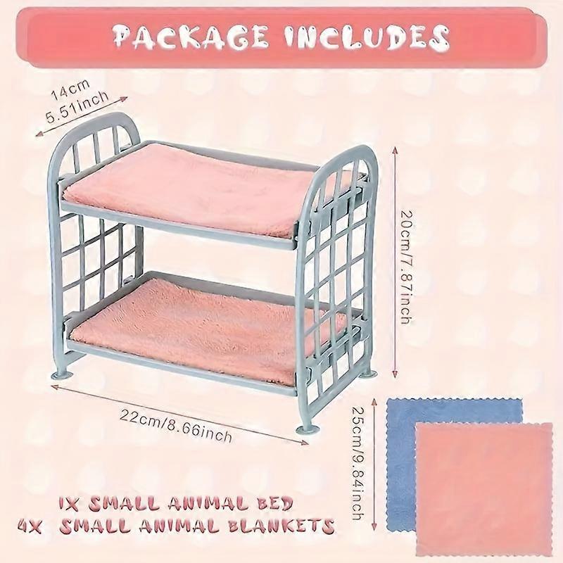 "Hideaway Heap" Large ster Dutch Double De Bed with 4 Blankets (Random Color), all Pet Bedding Cage ster Toy, all Animal Habitat Hiding Corner Access