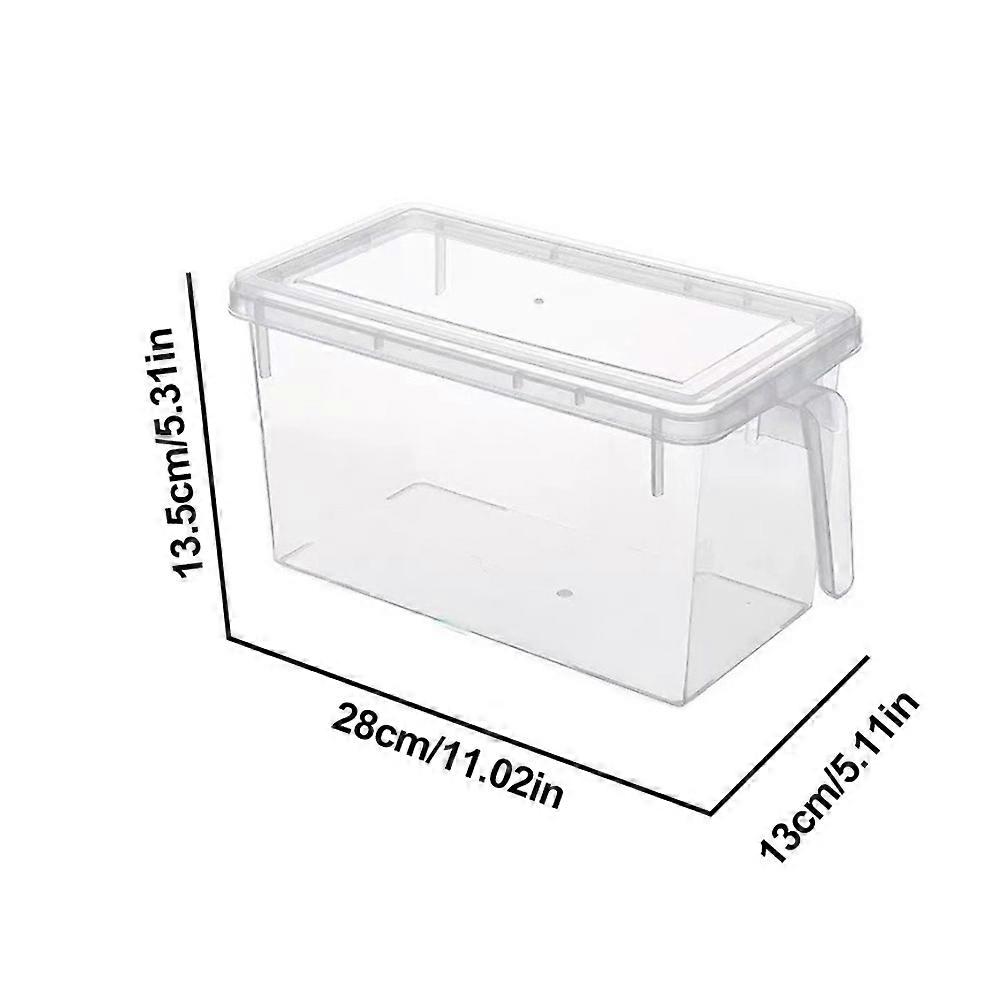 Fridge Organizer Bins with Lids for Food Storage Fruits and Vegetables 2 Pack Clear Bins