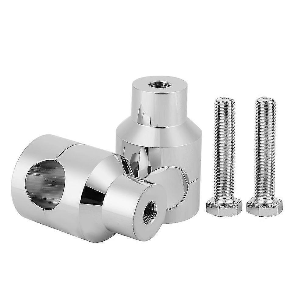 Pair 25mm Lift Handlebar Riser Aluminium Alloy for Motorcycle Modification (Electrosilvering)