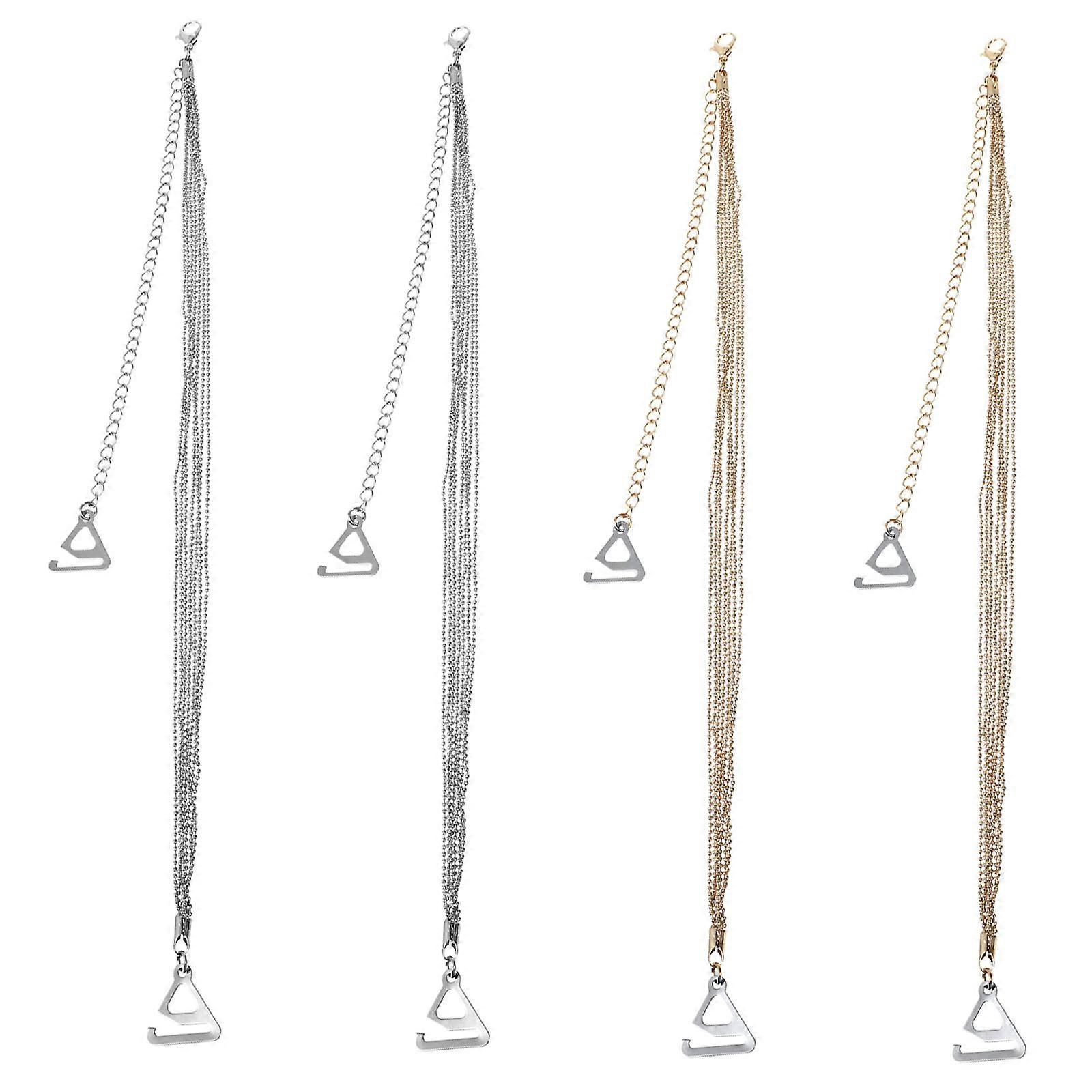 2 par Pearl Bra stropper Justerbare BH-stropper Pearl Bra stropper til bryllup