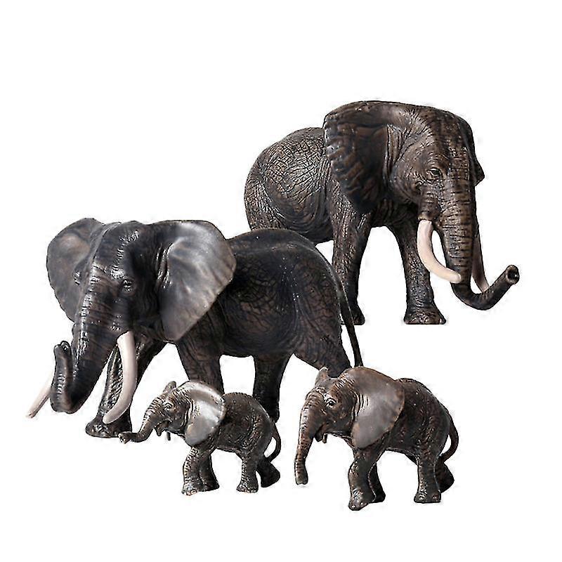 1set Elephant Figure Model-c