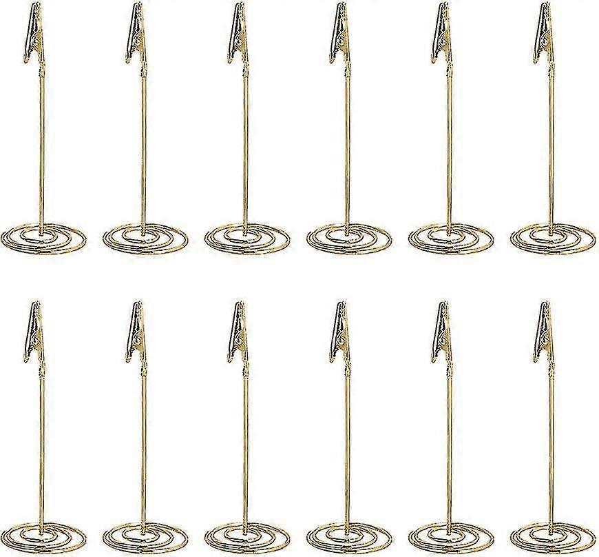 12pcs مكان حامل بطاقة مذكرة حامل كليب حامل الصور حامل الجدول رقم حامل