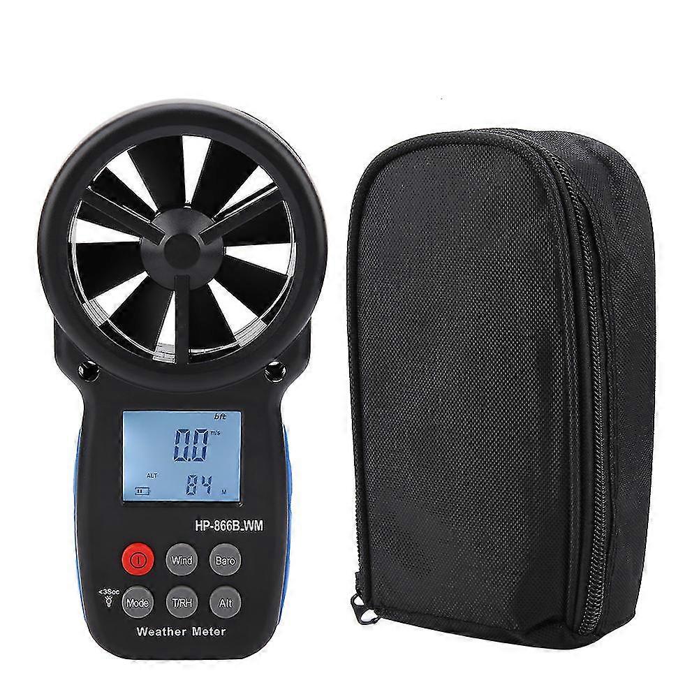 Handheld Digital Anemometer for Measuring Wind Speed and Air Volume