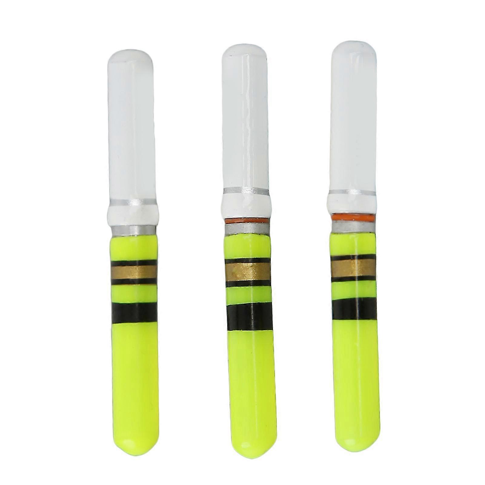 3Pcs Green Luminous Glowing LED Float Night Fishing Tools