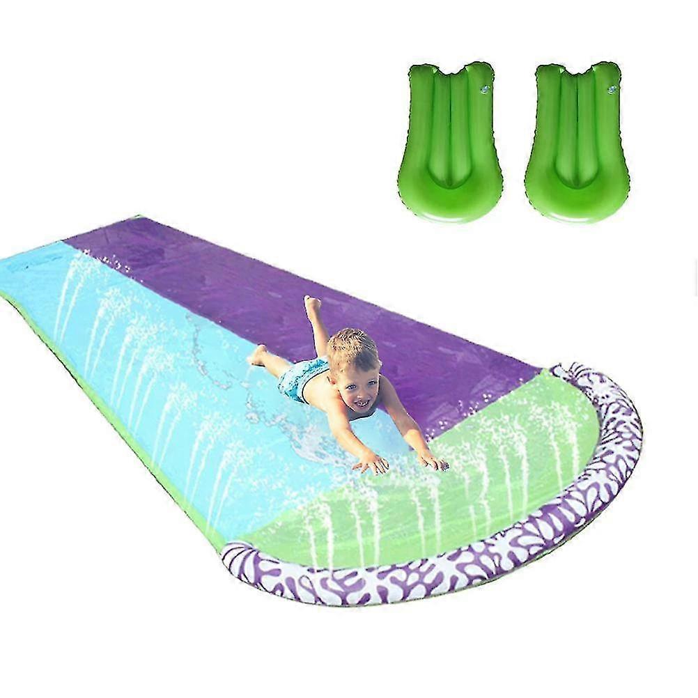Children's PVC Water Slide Toy for Outdoor Summer Fun - Single Waterslide with Spray Feature for Garden or Lawn