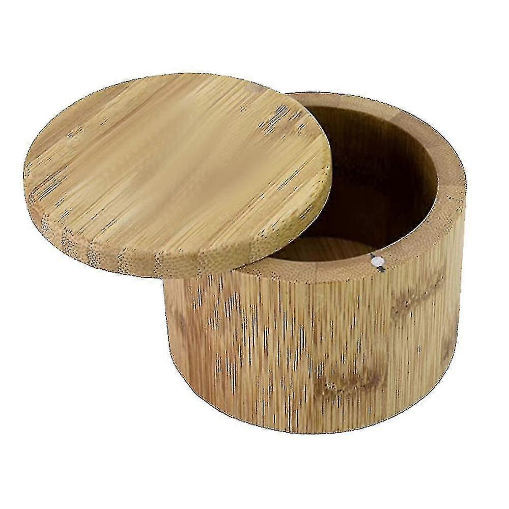 Totally Bamboo Salt Cellar Bamboo Storage Box With Magnetic